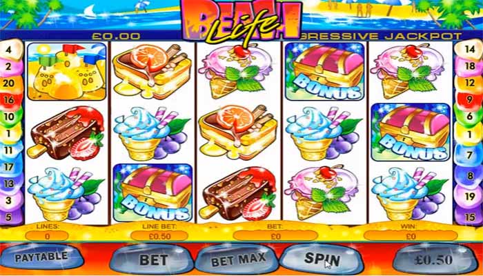 Playtech Jackpot Slots Beach Life